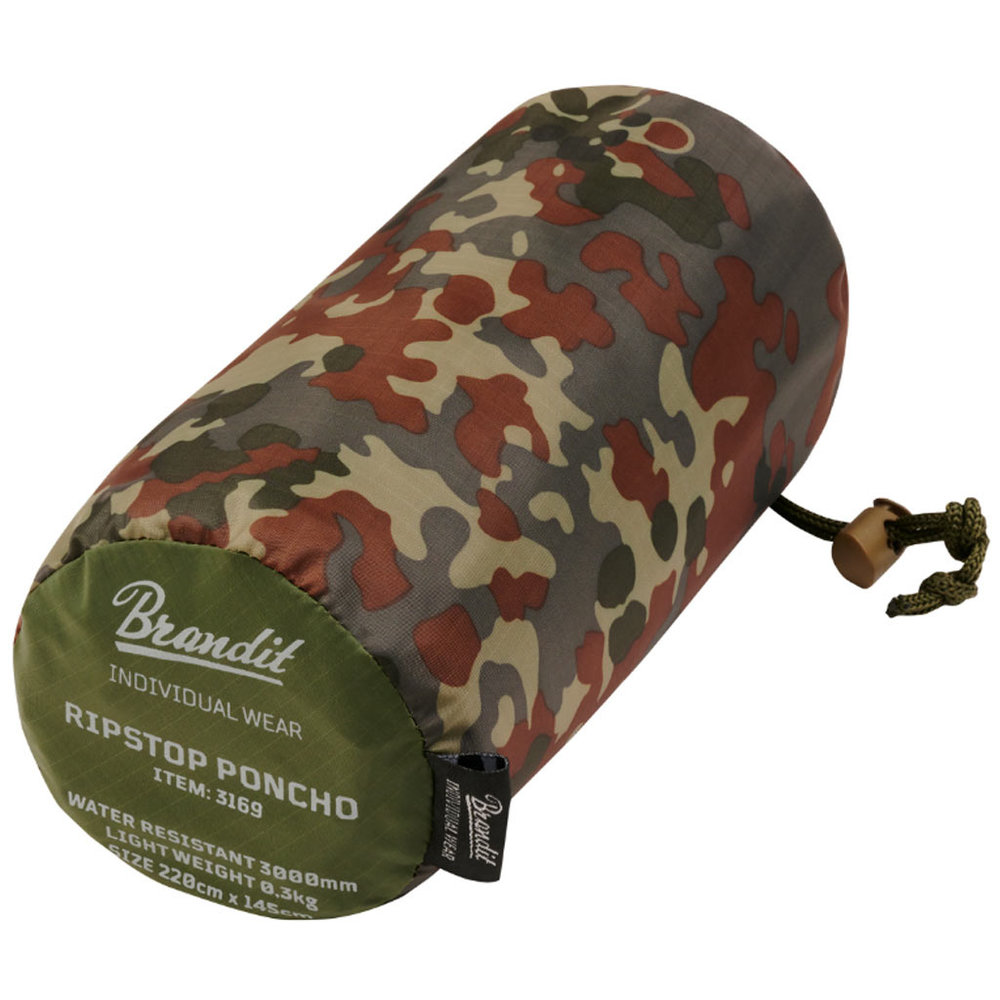 Brandit Ripstop Flecktarn One-Size Poncho Brandit Ripstop Flecktarn One-Size Poncho