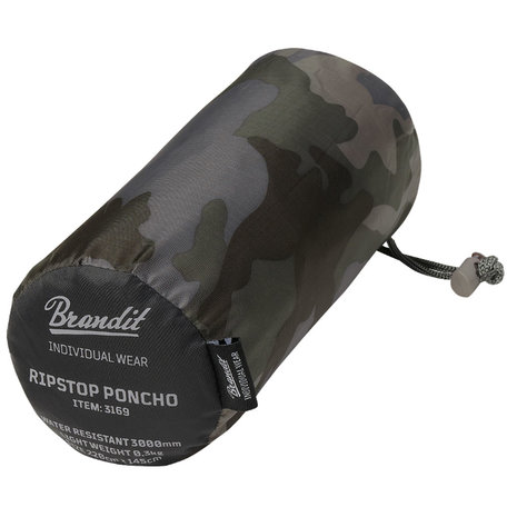 Brandit Ripstop Dark Camo One-Size Poncho Brandit Ripstop Dark Camo One-Size Poncho
