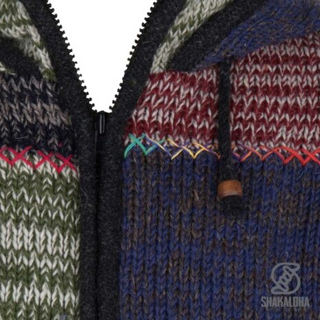 Shakaloha Patch Ziphood Fade Multi Vest Heren Shakaloha Patch Ziphood Fade Multi Vest Heren