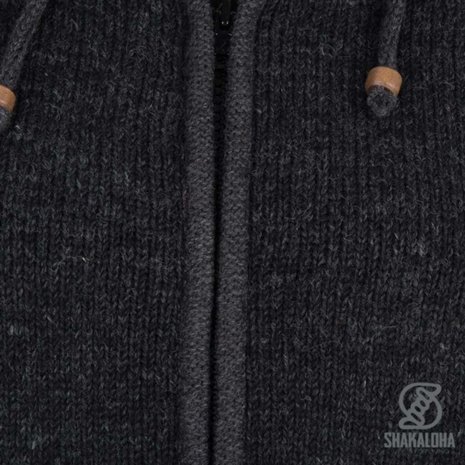 Shakaloha Crawford Ziphood Antracite Nepal Vest Dames Shakaloha Crawford Ziphood Antracite Nepal Vest Dames