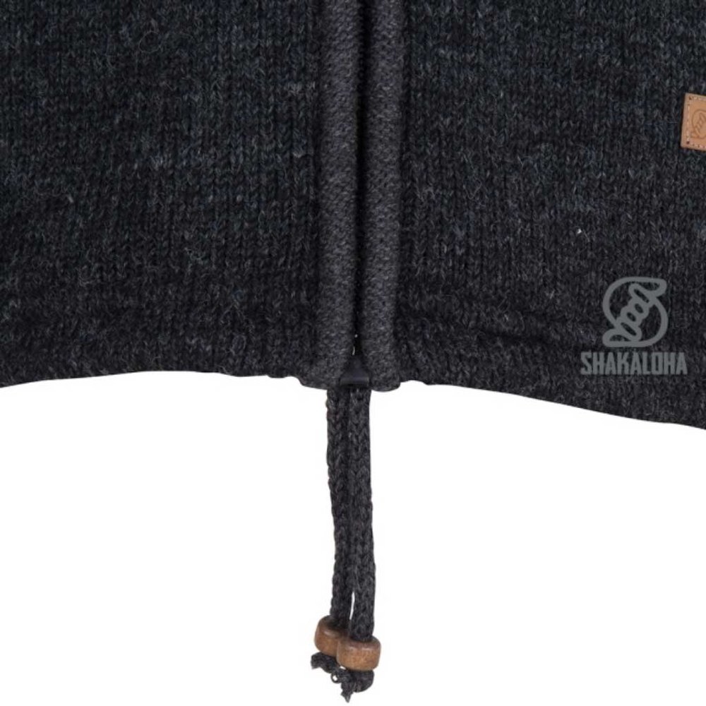 Shakaloha Crawford Ziphood Antracite Nepal Vest Dames Shakaloha Crawford Ziphood Antracite Nepal Vest Dames