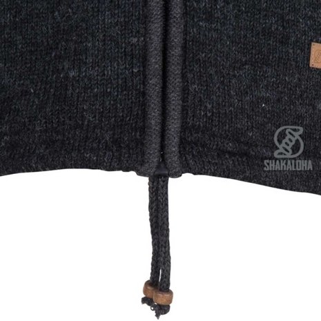 Shakaloha Crawford Ziphood Antracite Nepal Vest Dames Shakaloha Crawford Ziphood Antracite Nepal Vest Dames