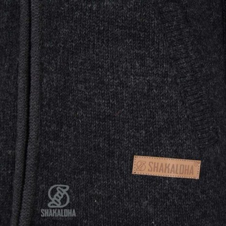 Shakaloha Crawford Ziphood Antracite Nepal Vest Dames Shakaloha Crawford Ziphood Antracite Nepal Vest Dames