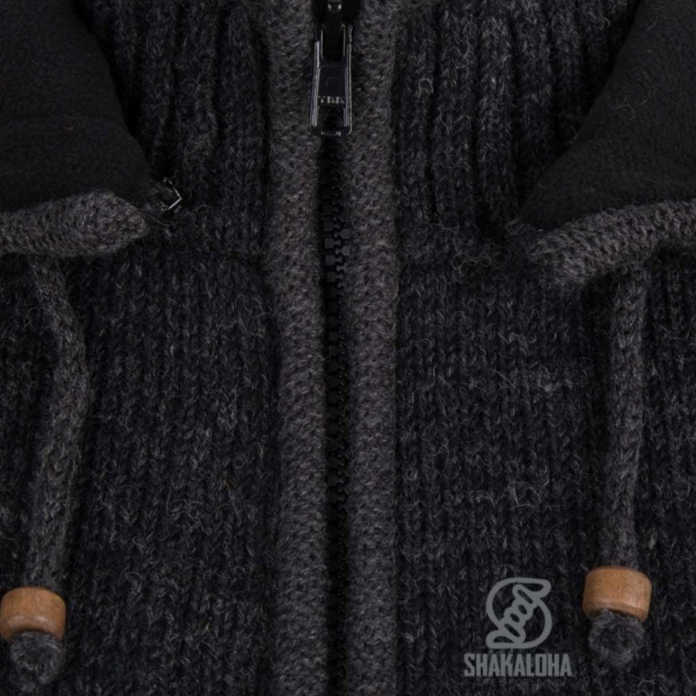 Shakaloha Crawford Ziphood Antracite Nepal Vest Dames Shakaloha Crawford Ziphood Antracite Nepal Vest Dames