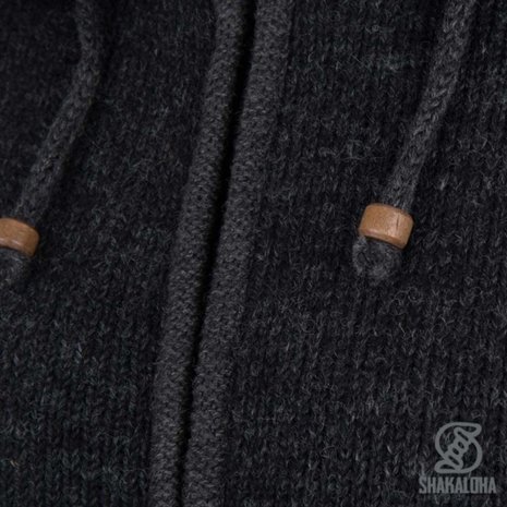 Shakaloha Crawford Ziphood Antracite Nepal Vest Dames Shakaloha Crawford Ziphood Antracite Nepal Vest Dames