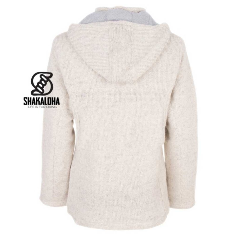 Shakaloha Crawford Ziphood Beige Nepal Vest Dames Shakaloha Crawford Ziphood Beige Nepal Vest Dames