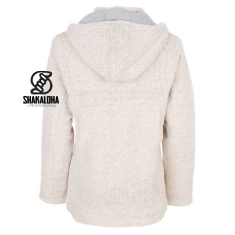 Shakaloha Crawford Ziphood Beige Nepal Vest Dames Shakaloha Crawford Ziphood Beige Nepal Vest Dames