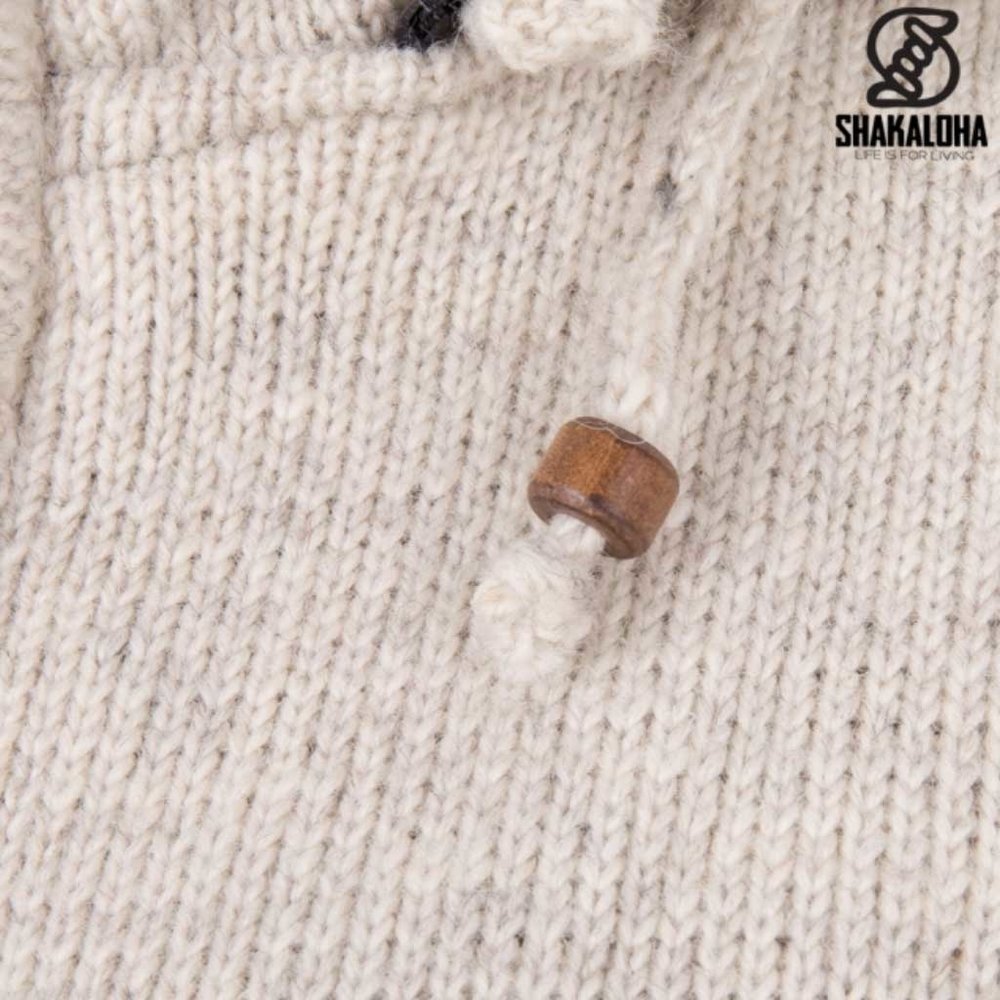 Shakaloha Crawford Ziphood Beige Nepal Vest Dames Shakaloha Crawford Ziphood Beige Nepal Vest Dames