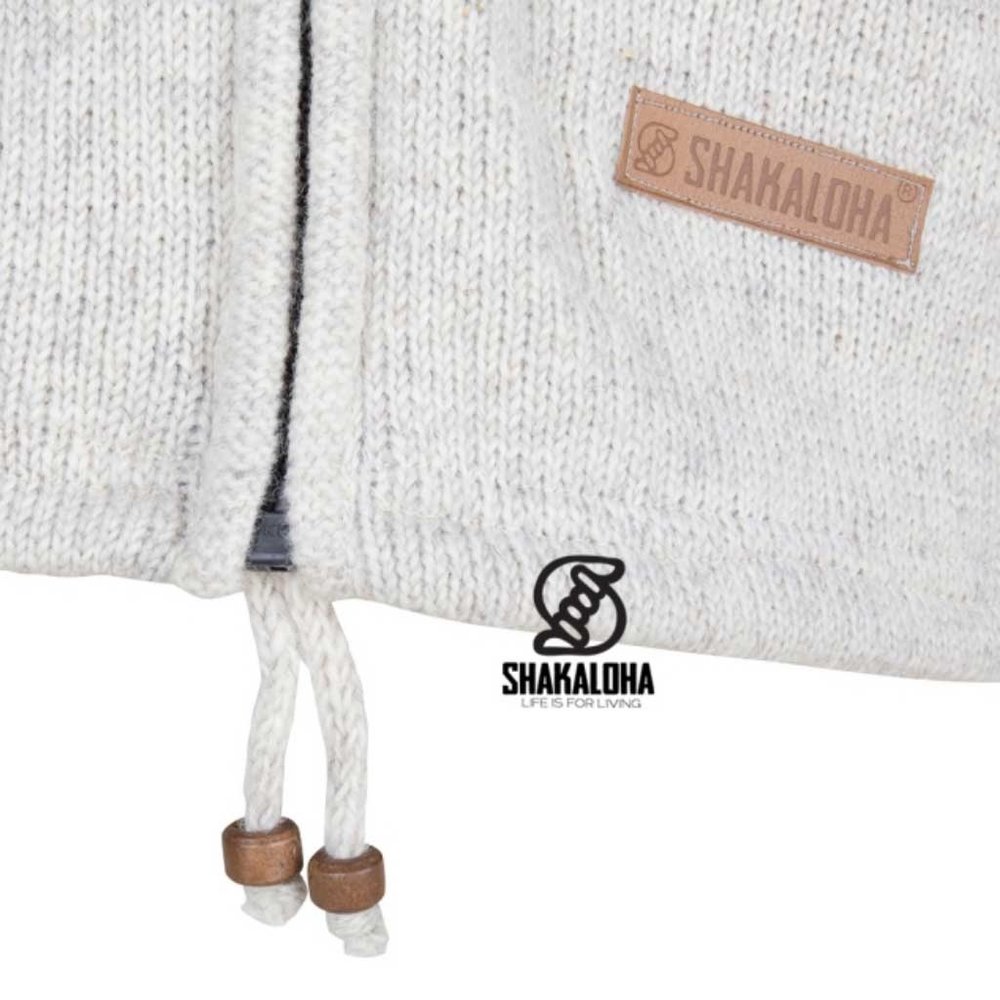 Shakaloha Splendor Ziphood Beige Vest Heren Shakaloha Splendor Ziphood Beige Vest Heren