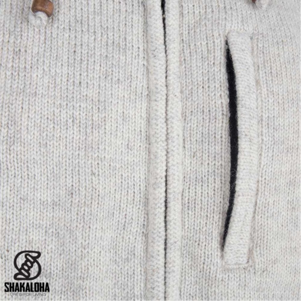 Shakaloha Splendor Ziphood Beige Vest Heren Shakaloha Splendor Ziphood Beige Vest Heren