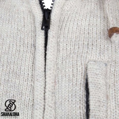 Shakaloha Splendor Ziphood Beige Vest Heren Shakaloha Splendor Ziphood Beige Vest Heren