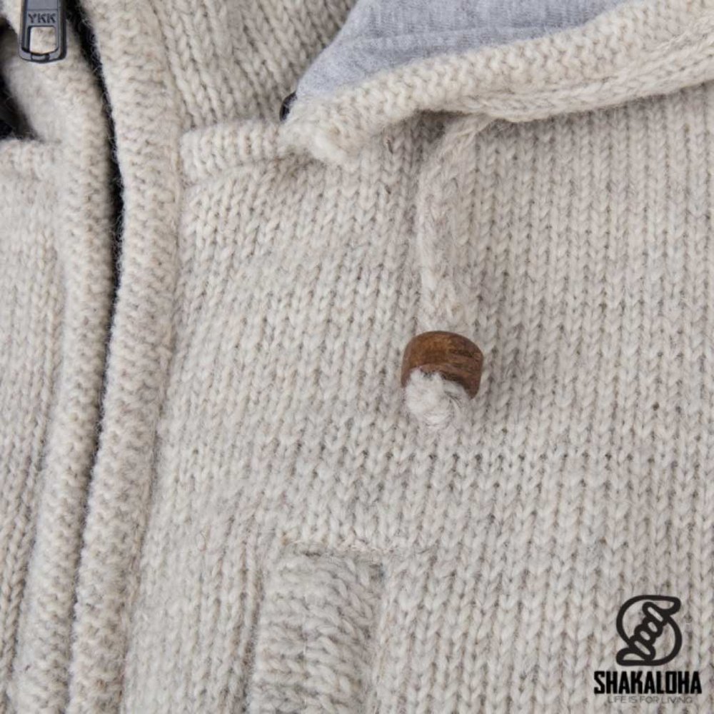 Shakaloha Splendor Ziphood Beige Vest Heren Shakaloha Splendor Ziphood Beige Vest Heren