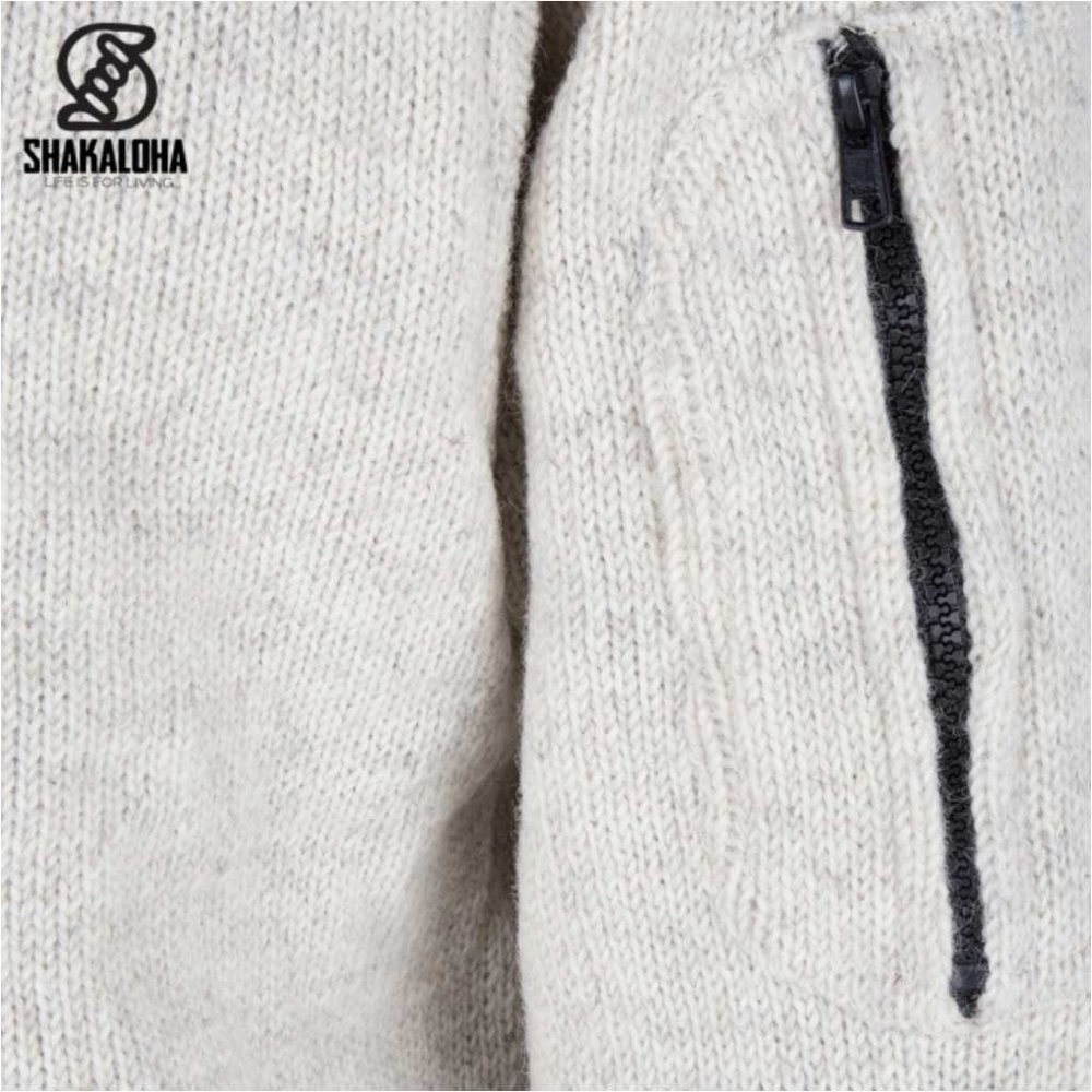 Shakaloha Splendor Ziphood Beige Vest Heren Shakaloha Splendor Ziphood Beige Vest Heren