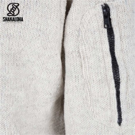 Shakaloha Splendor Ziphood Beige Vest Heren Shakaloha Splendor Ziphood Beige Vest Heren