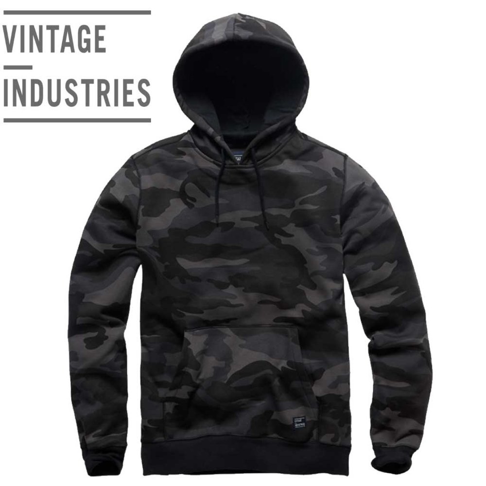 Vintage Industries Derby Dark Camo Hoodie Sweater Heren Vintage Industries Derby Dark Camo Hoodie Sweater Heren