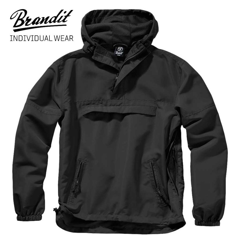 Brandit Summer Black Windbreaker Heren