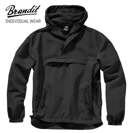 Brandit Summer Black Windbreaker Heren