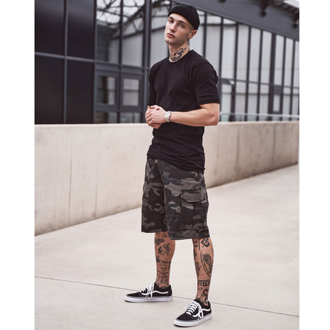 Brandit BDU Ripstop Dark Camo Shorts Heren Brandit BDU Ripstop Dark Camo Shorts Heren