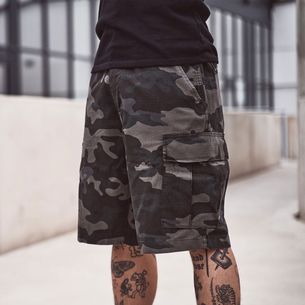 Brandit BDU Ripstop Dark Camo Shorts Heren Brandit BDU Ripstop Dark Camo Shorts Heren