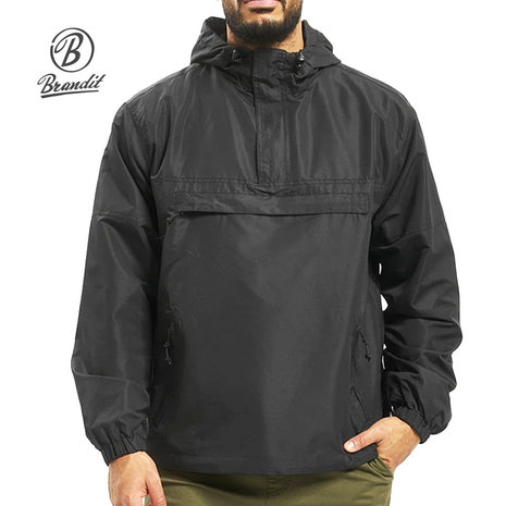 Brandit Summer Black Windbreaker Heren