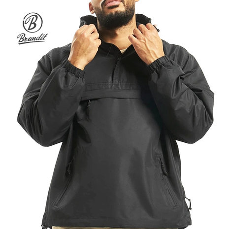 Brandit Summer Black Windbreaker Heren