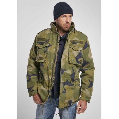 Brandit M-65 Giant Swedish Camo Winterjas Heren Brandit M-65 Giant Swedish Camo Winterjas Heren