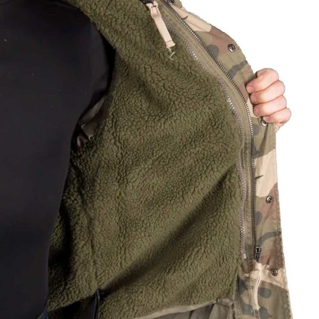 Brandit M-65 Giant Light Woodland Winterjas Heren Brandit M-65 Giant Light Woodland Winterjas Heren