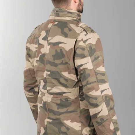 Brandit M-65 Giant Light Woodland Winterjas Heren Brandit M-65 Giant Light Woodland Winterjas Heren