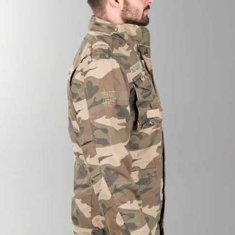 Brandit M-65 Giant Light Woodland Winterjas Heren Brandit M-65 Giant Light Woodland Winterjas Heren