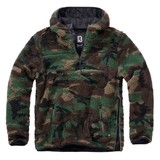 Brandit Teddyfleece Worker Pullover Woodland Sweater Heren Brandit Teddyfleece Worker Pullover Woodland Sweater Heren
