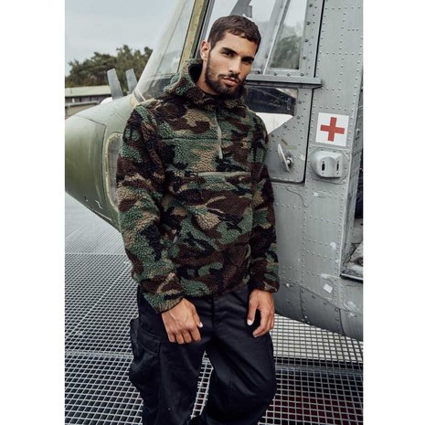 Brandit Teddyfleece Worker Woodland Pullover Heren