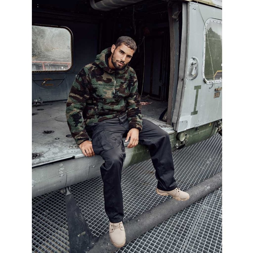 Brandit Teddyfleece Worker Woodland Pullover Heren