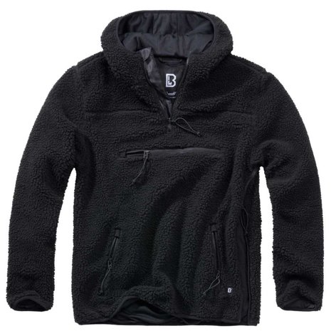 Brandit Teddyfleece Worker Black Pullover Heren