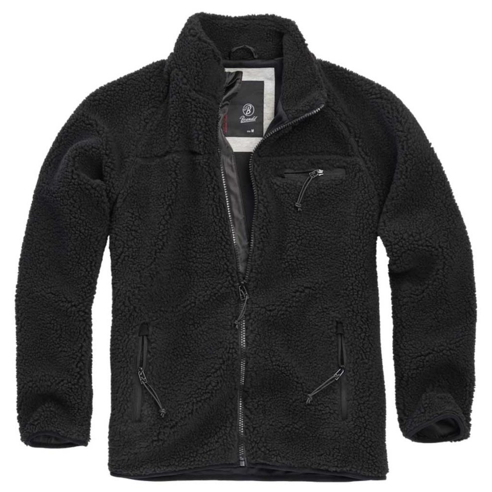 Brandit Teddyfleece Zwart Fleece Jas Heren
