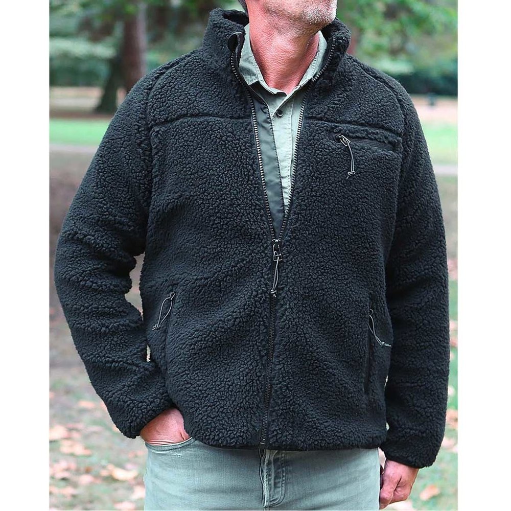 Brandit Teddyfleece Zwart Fleece Jas Heren