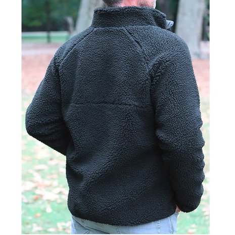 Brandit Teddyfleece Jacket Zwart Fleece Jas Heren