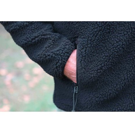 Brandit Teddyfleece Jacket Zwart Fleece Jas Heren
