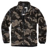 Brandit Teddyfleece Jacket Dark Camo Fleece Jas Heren Brandit Teddyfleece Jacket Dark Camo Fleece Jas Heren