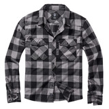Brandit Check Shirt Black-Charcoal Flanel Overhemd Heren
