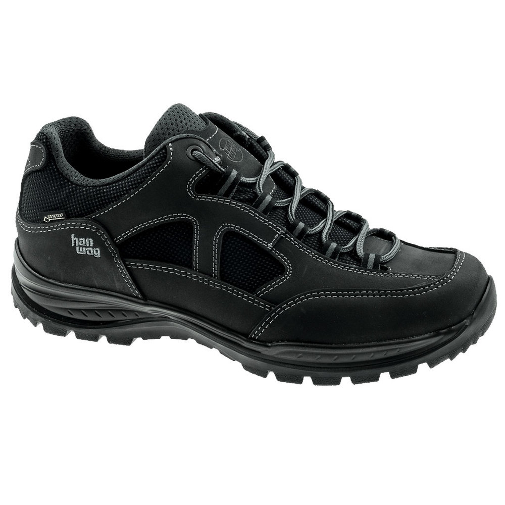 Hanwag Gritstone II Wide GTX Asphalt Black Wandelschoenen Heren Hanwag Gritstone II Wide GTX Asphalt Black Wandelschoenen Heren