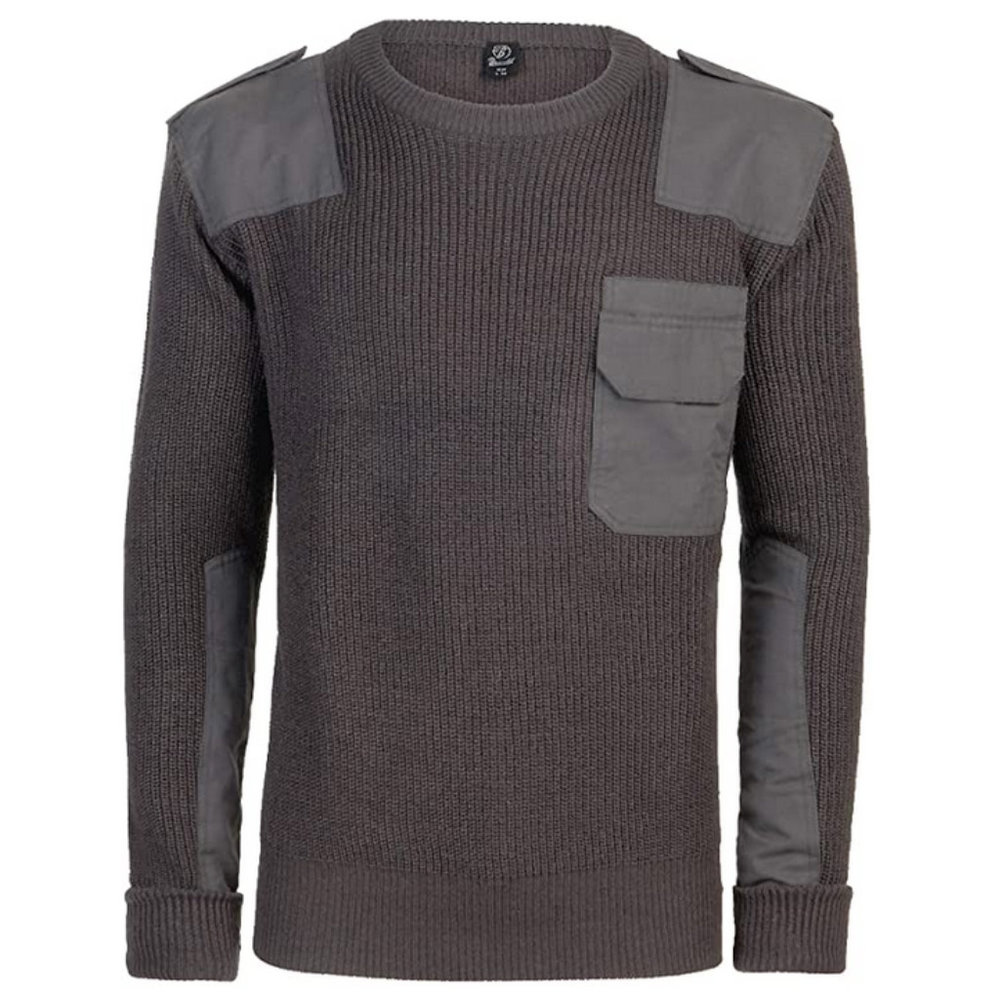 Brandit BW Pullover Antraciet Sweatshirt Heren Brandit BW Pullover Antraciet Sweatshirt Heren