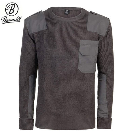 Brandit BW Pullover Antraciet Sweatshirt Heren Brandit BW Pullover Antraciet Sweatshirt Heren