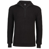 Brandit Marine Pullover Troyer Sweater Zwart Heren Brandit Marine Pullover Troyer Sweater Zwart Heren