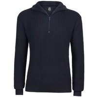 Brandit Marine Pullover Troyer Sweater Navy Heren