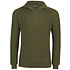 Marine Pullover Troyer Sweater Olive Heren Marine Pullover Troyer Sweater Olive Heren