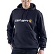 Carhartt Signature Logo Hooded New Navy Sweatshirt Carhartt Signature Logo Hooded New Navy Sweatshirt