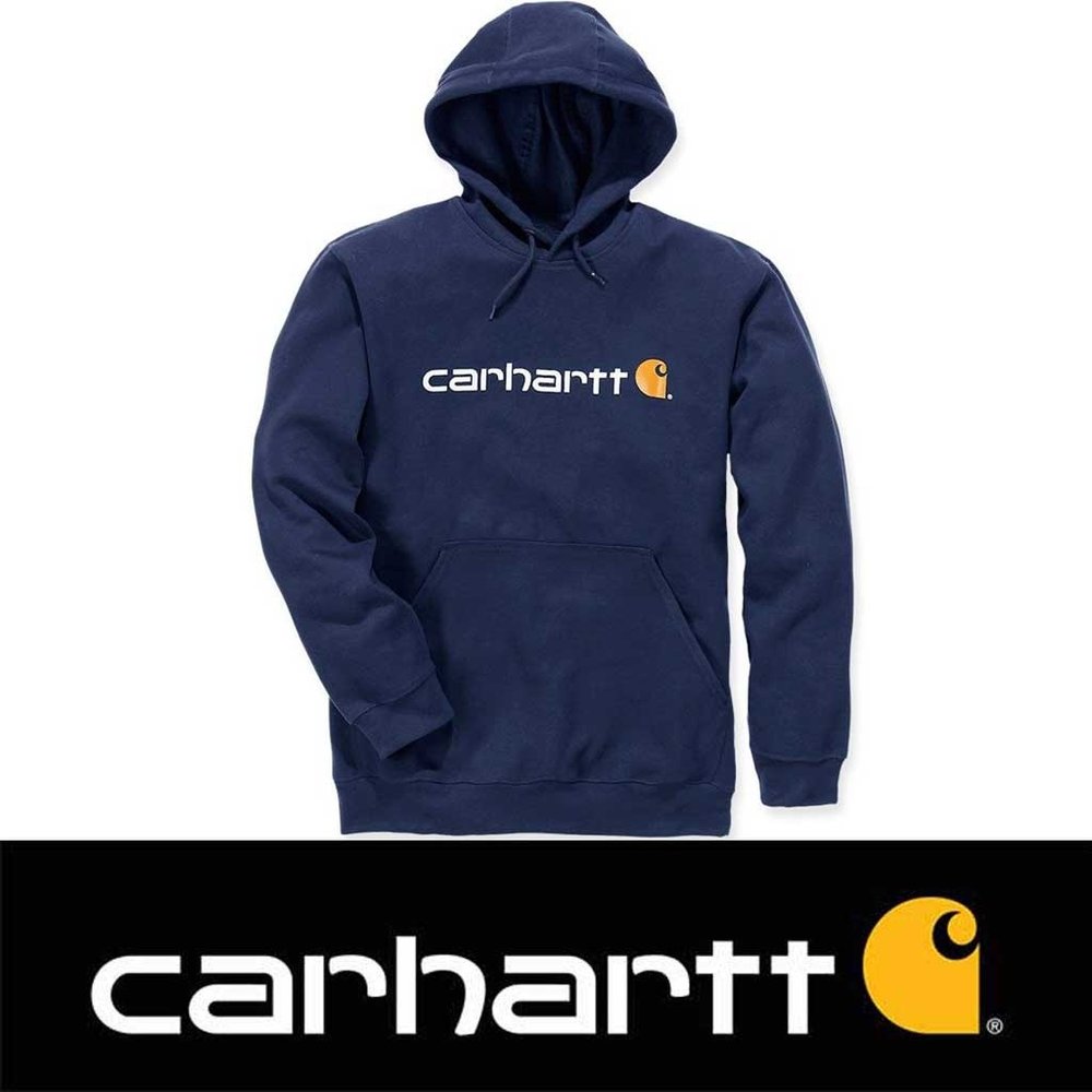 Carhartt Marquette Logo New Navy Sweatshirt Heren Carhartt Marquette Logo New Navy Sweatshirt Heren
