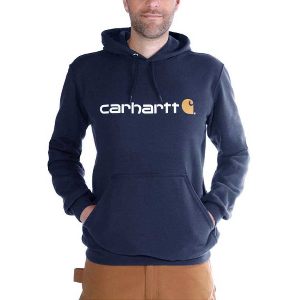 Carhartt Marquette Logo New Navy Sweatshirt Heren Carhartt Marquette Logo New Navy Sweatshirt Heren