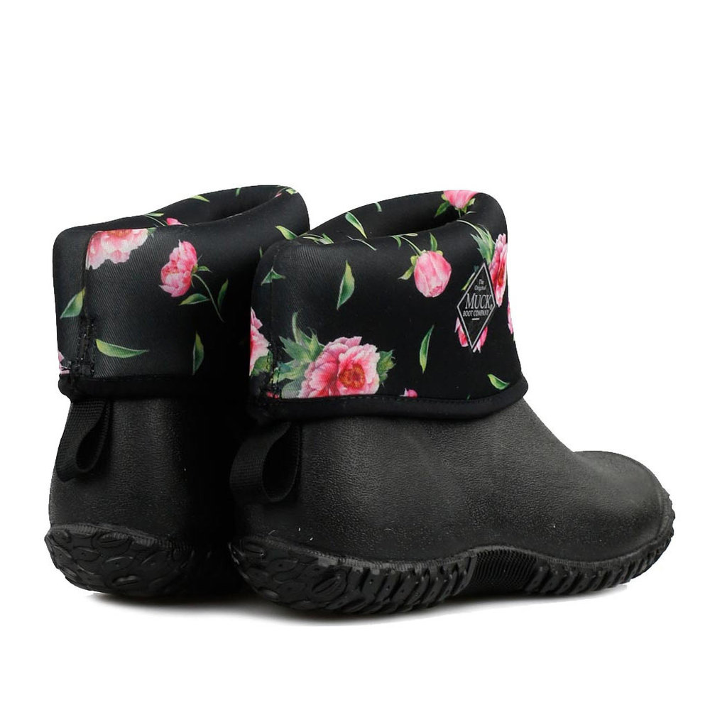 Muck Boot Muckster II Mid Black Rose Laarzen Dames Muck Boot Muckster II Mid Black Rose Laarzen Dames