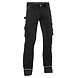 4WORK Zaragoza Werkbroek Stretch Zwart Heren 4WORK Zaragoza Werkbroek Stretch Zwart Heren